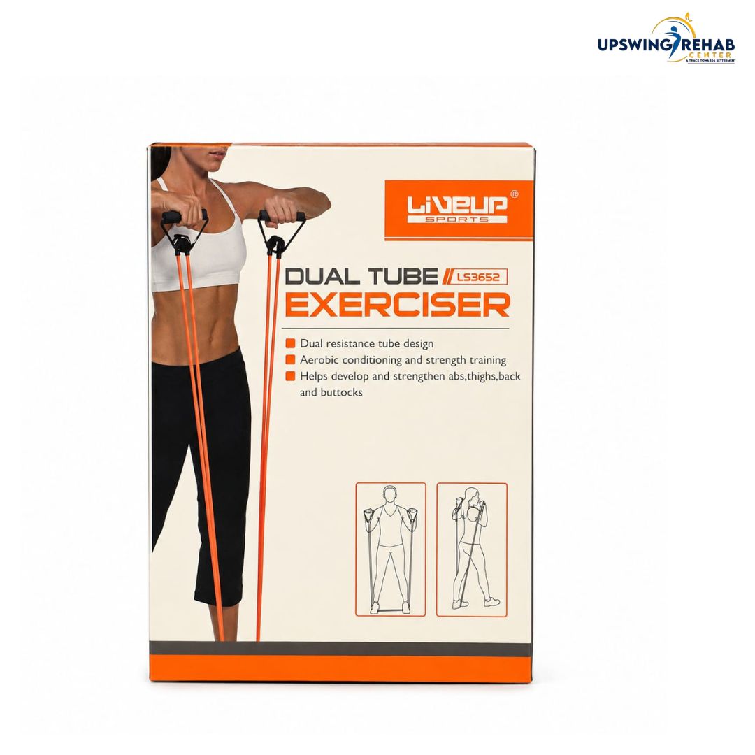Train smarter, not harder. The Home Gym Dual Exerciser Tube by Live Up is a compact, dual-action resistance tool designed to deliver a complete upper and lower body workout from the comfort of your home.