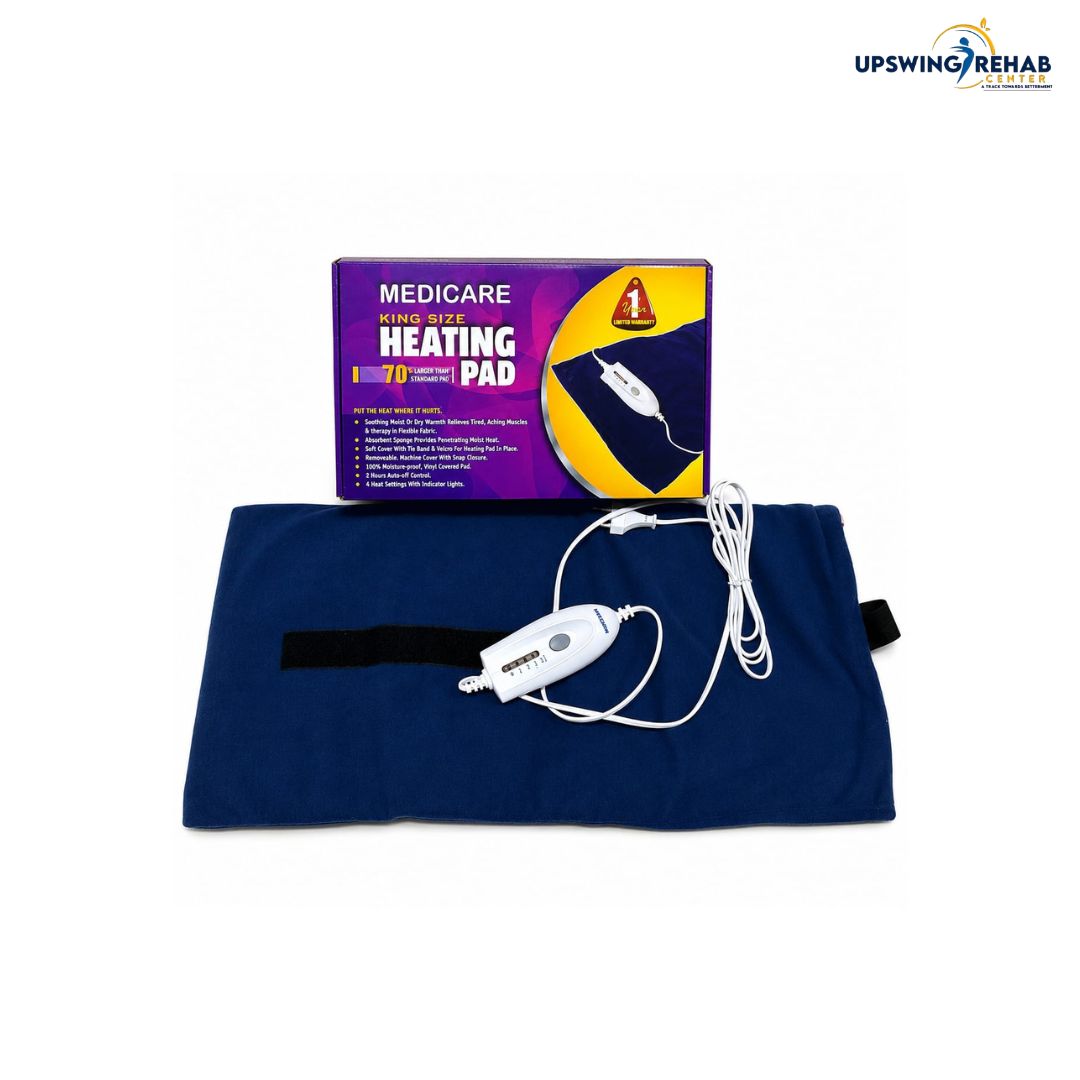 At Upswing Rehab Centre, we recommend and supply the Medicare Heating Pad as part of our physiotherapy equipment range, backed by our clinical experience in rehabilitation and pain management.