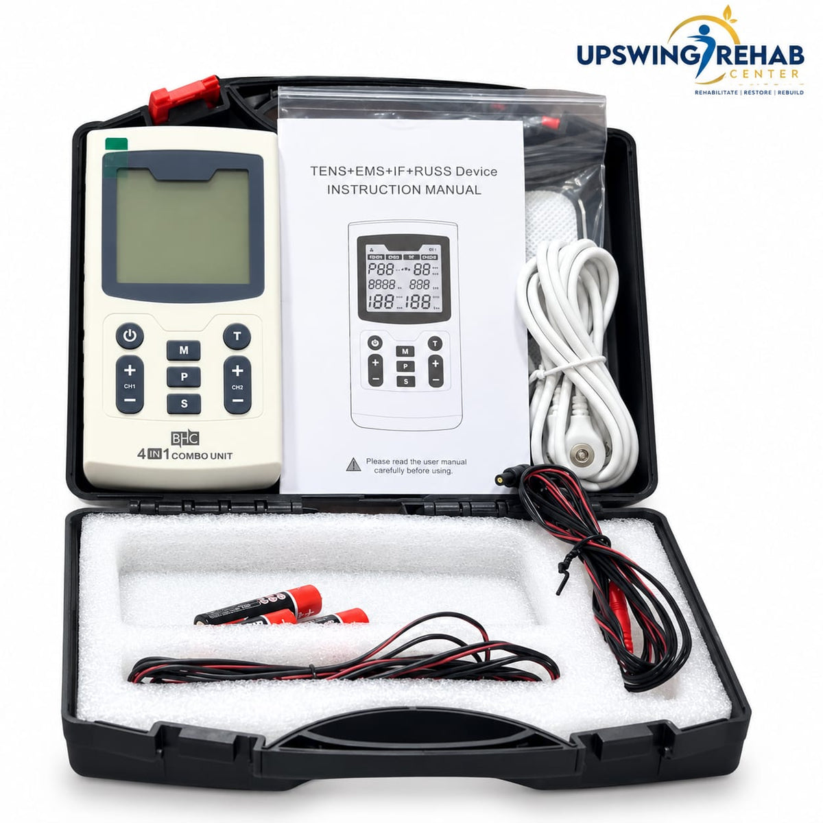 TENS EMS IFT Russian Combo 4-in-1 Electrotherapy Machine