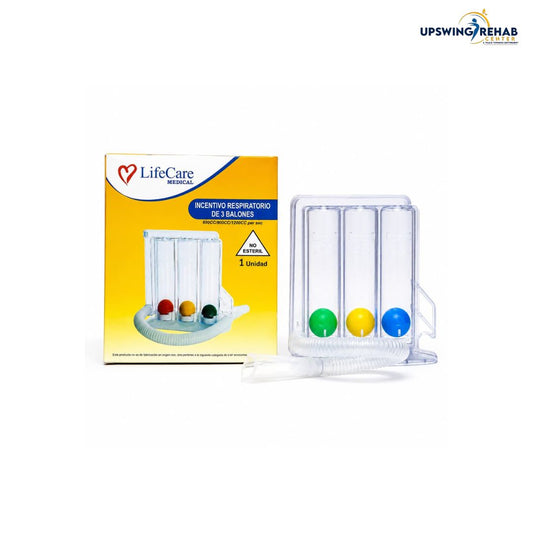 Life Care 3-Ball Incentive Spirometer for lung rehabilitation and breathing exercises – available in Lahore, Pakistan